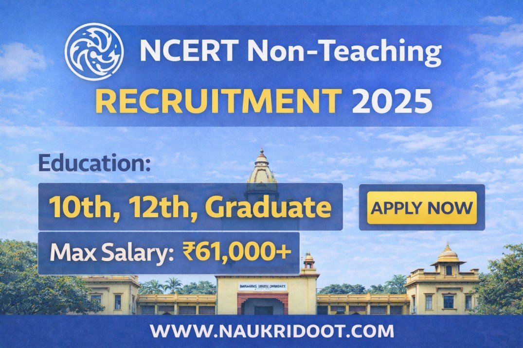 NCERT Non-Teaching Recruitment 2025 for 173 government jobs