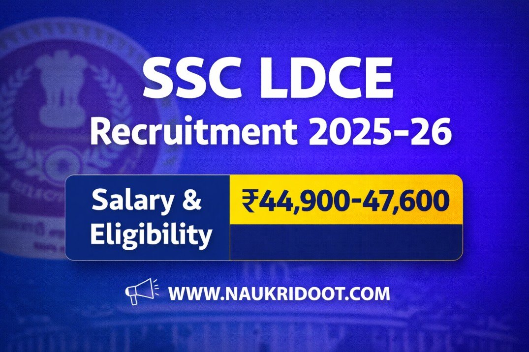 SSC LDCE Recruitment 2025–26 for 326 departmental posts