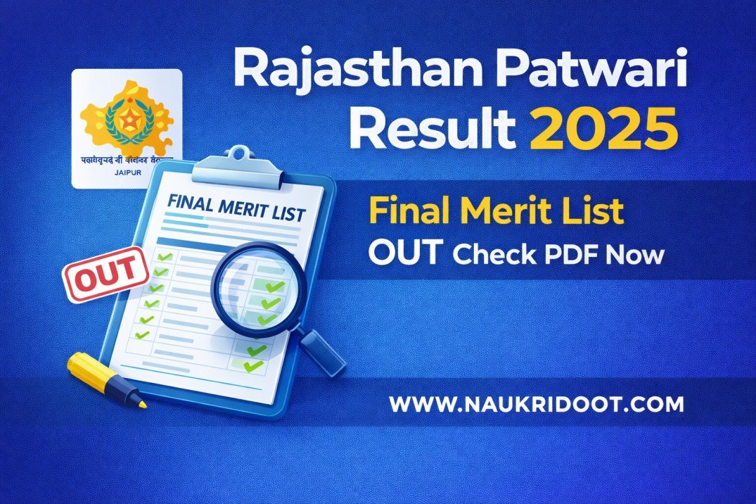 Rajasthan Patwari Result 2025 final merit list PDF released by RSSB